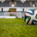 ball, soccer ball, soccer, football, stadium, nature, sport, football stadium, football field, field, soccer field, grass, game